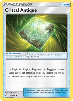 Carte Pokémon Cristal Antique 118