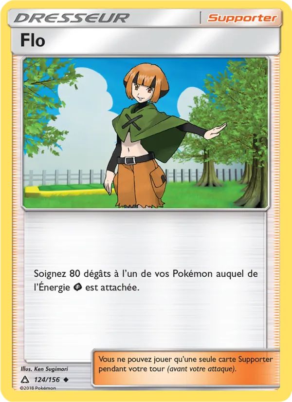 Carte Pokémon Flo 124/156 de l'extension Ultra-Prisme