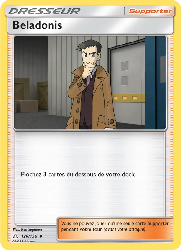 Carte Pokémon Beladonis 126/156 de l'extension Ultra-Prisme