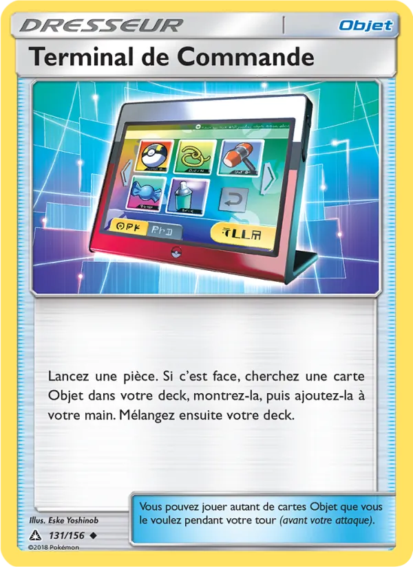 Carte Pokémon Terminal de Commande 131/156 de l'extension Ultra-Prisme