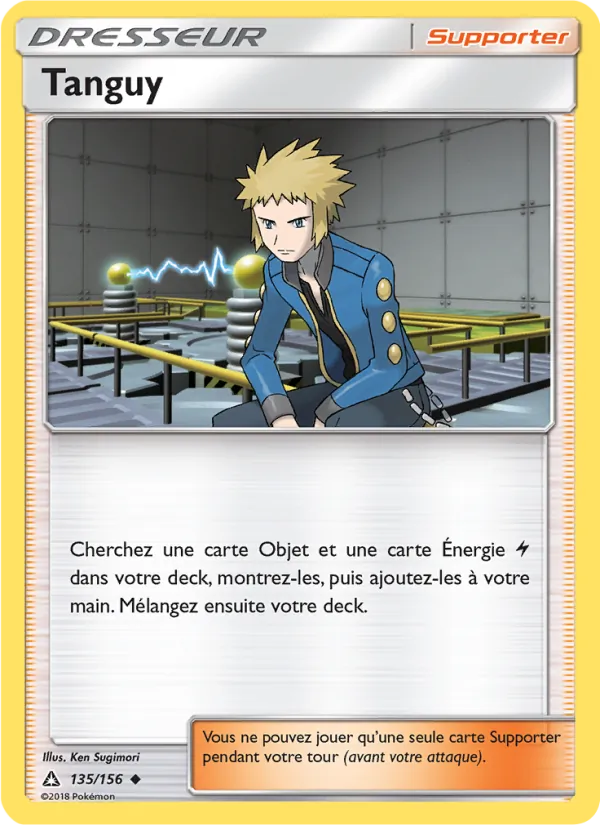 Carte Pokémon Tanguy 135/156 de l'extension Ultra-Prisme