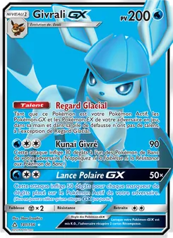Carte Pokémon Givrali GX 141