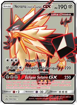 Carte Pokémon Necrozma Crinière du Couchant GX 145