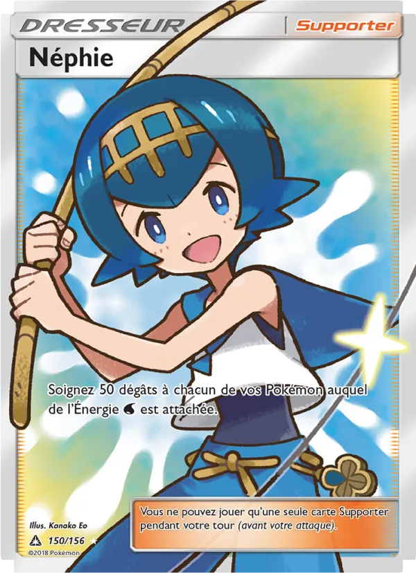 Carte Pokémon Néphie 150/156 de l'extension Ultra-Prisme