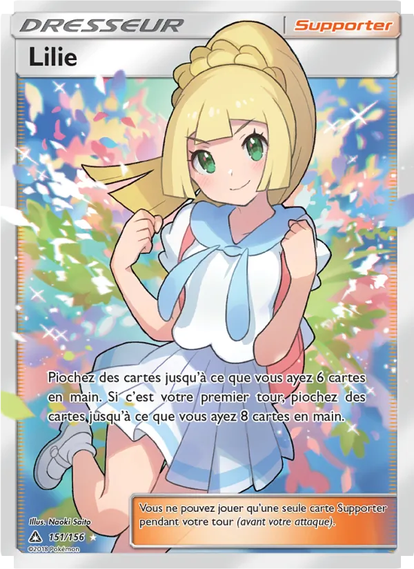 Carte Pokémon Lilie 151/156 de l'extension Ultra-Prisme