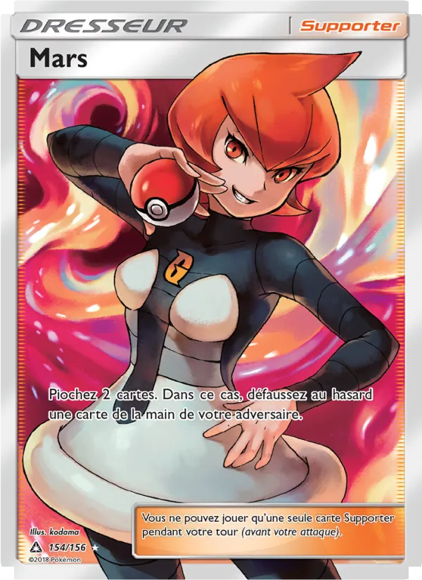 Carte Pokémon Mars 154/156 de l'extension Ultra-Prisme