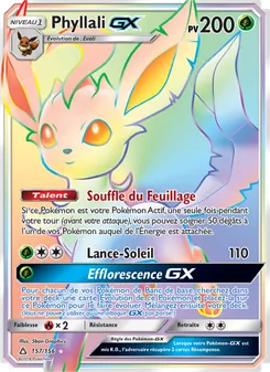 Carte Pokémon Phyllali GX 157