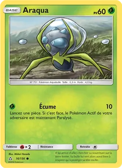 Carte Pokémon Araqua 16