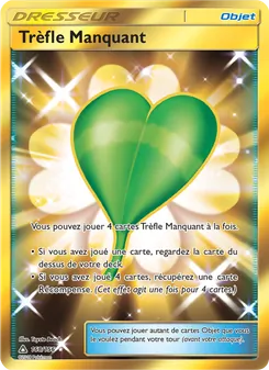 Carte Pokémon Trèfle Manquant 168