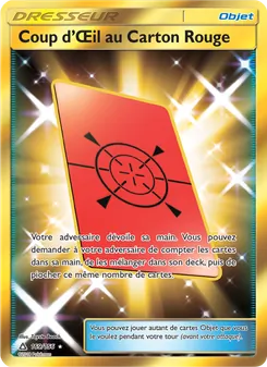 Carte Pokémon Coup d’Œil au Carton Rouge 169 — Ultra-Prisme