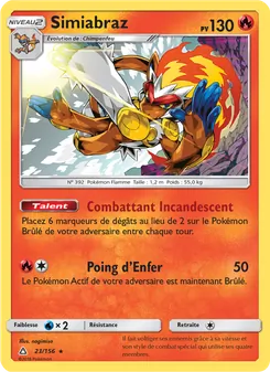 Carte Pokémon Simiabraz 23