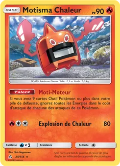 Carte Pokémon Motisma Chaleur 24