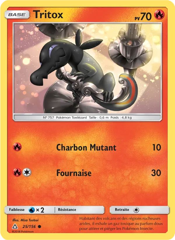 Carte Pokémon Tritox 25/156 de l'extension Ultra-Prisme