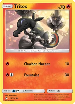 Carte Pokémon Tritox 25