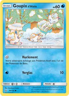 Carte Pokémon Goupix d’Alola 30 — Ultra-Prisme