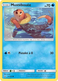 Carte Pokémon Mustébouée 35