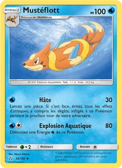 Carte Pokémon Mustéflott 36