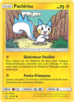 Carte Pokémon Pachirisu 49