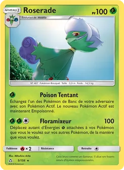 Carte Pokémon Roserade 5
