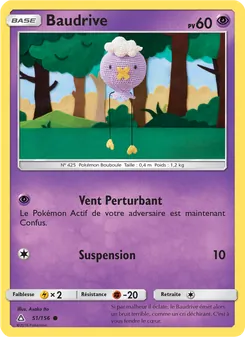 Carte Pokémon Baudrive 51
