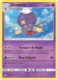 Carte Pokémon Grodrive 52