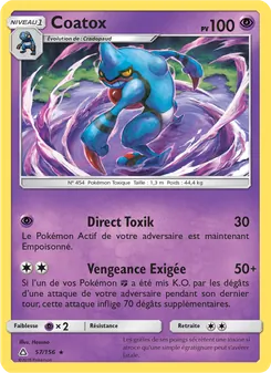 Carte Pokémon Coatox 57