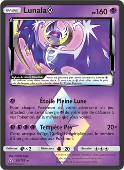 Carte Pokémon Lunala ◇ 62