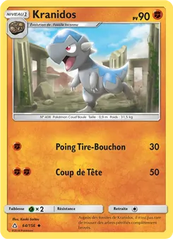 Carte Pokémon Kranidos 64