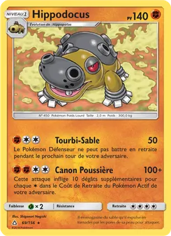 Carte Pokémon Hippodocus 69