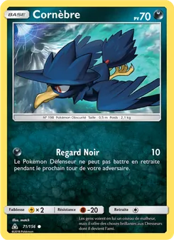 Carte Pokémon Cornèbre 71