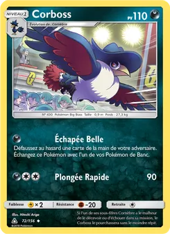 Carte Pokémon Corboss 72