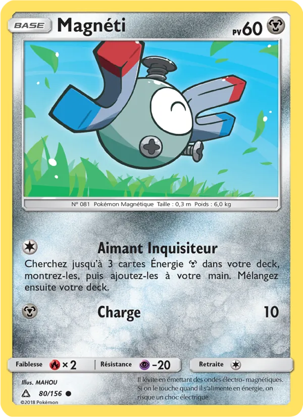 Carte Pokémon Magnéti 80/156 de l'extension Ultra-Prisme