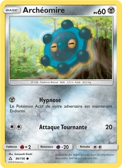 Carte Pokémon Archéomire 86