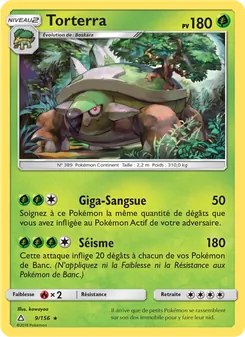 Carte Pokémon Torterra 9