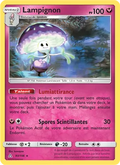 Carte Pokémon Lampignon 93