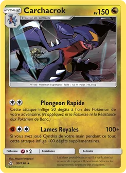 Carte Pokémon Carchacrok 99