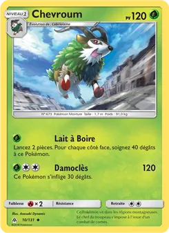 Carte Pokémon Chevroum 10