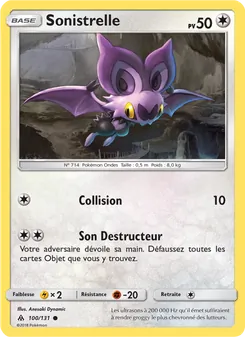 Carte Pokémon Sonistrelle 100