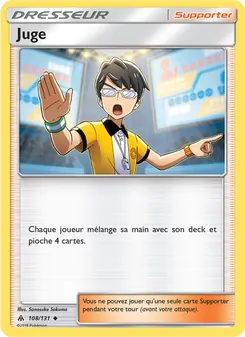 Carte Pokémon Juge 108