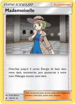 Carte Pokémon Mademoiselle 109