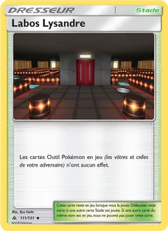 Carte Pokémon Labos Lysandre 111 — Lumière Interdite