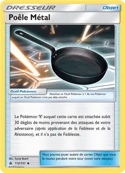 Carte Pokémon Poêle Métal 112