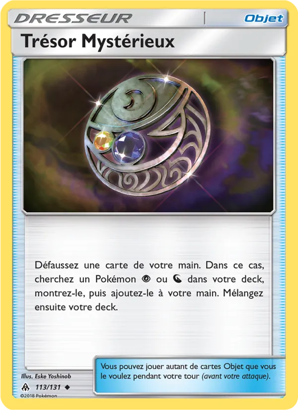 Carte Pokémon Trésor Mystérieux 113/131 de l'extension Lumière Interdite