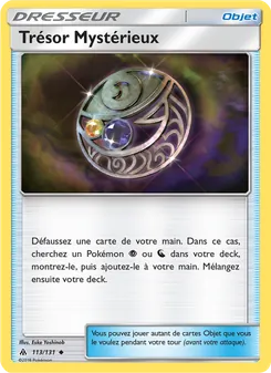 Carte Pokémon Trésor Mystérieux 113