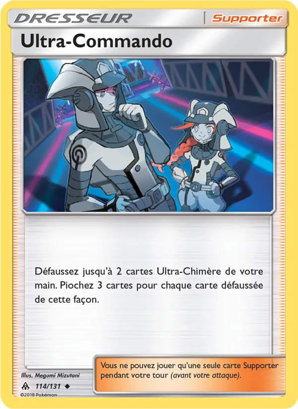 Carte Pokémon Ultra-Commando 114/131 de l'extension Lumière Interdite