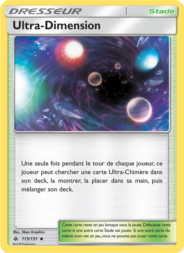 Carte Pokémon Ultra-Dimension 115/131 de l'extension Lumière Interdite