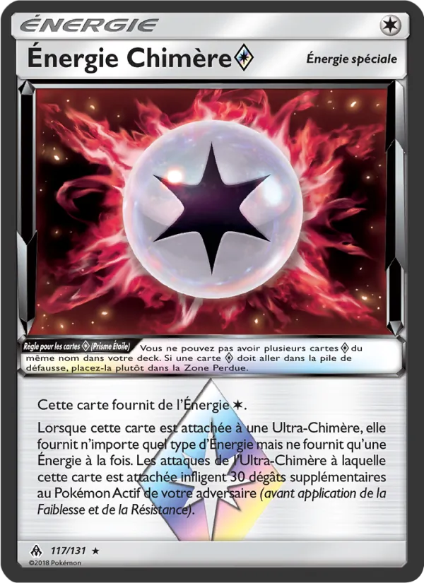 Carte Pokémon Énergie Chimère ◇ 117/131 de l'extension Lumière Interdite