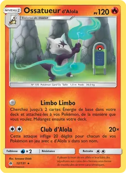 Carte Pokémon Ossatueur d’Alola 12