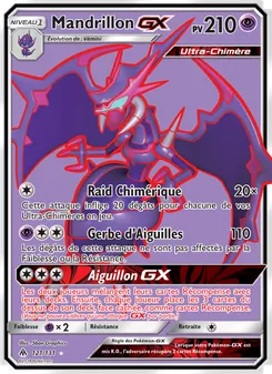 Carte Pokémon Mandrillon GX 121 — Lumière Interdite