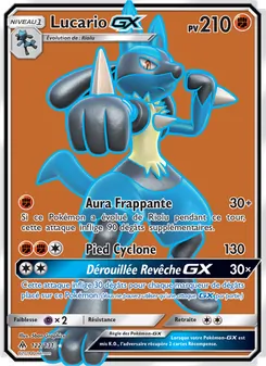 Carte Pokémon Lucario GX 122 — Lumière Interdite